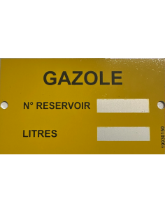 Plaques produits GAZOLE