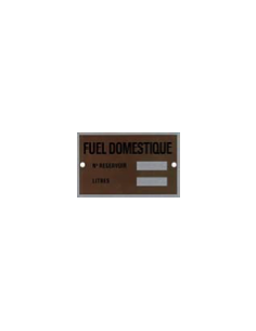 Plaques produits FUEL...